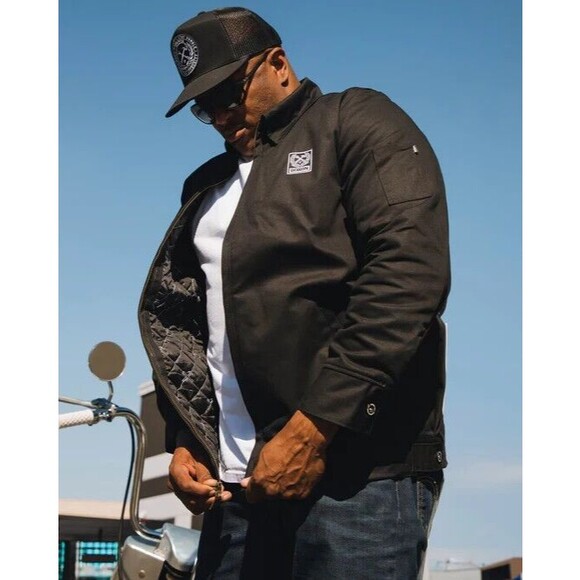 DIXXON Flannel Sz L "The Kennedy" Quilted Lined Work Biker Jacket Mens B… - Picture 2 of 5